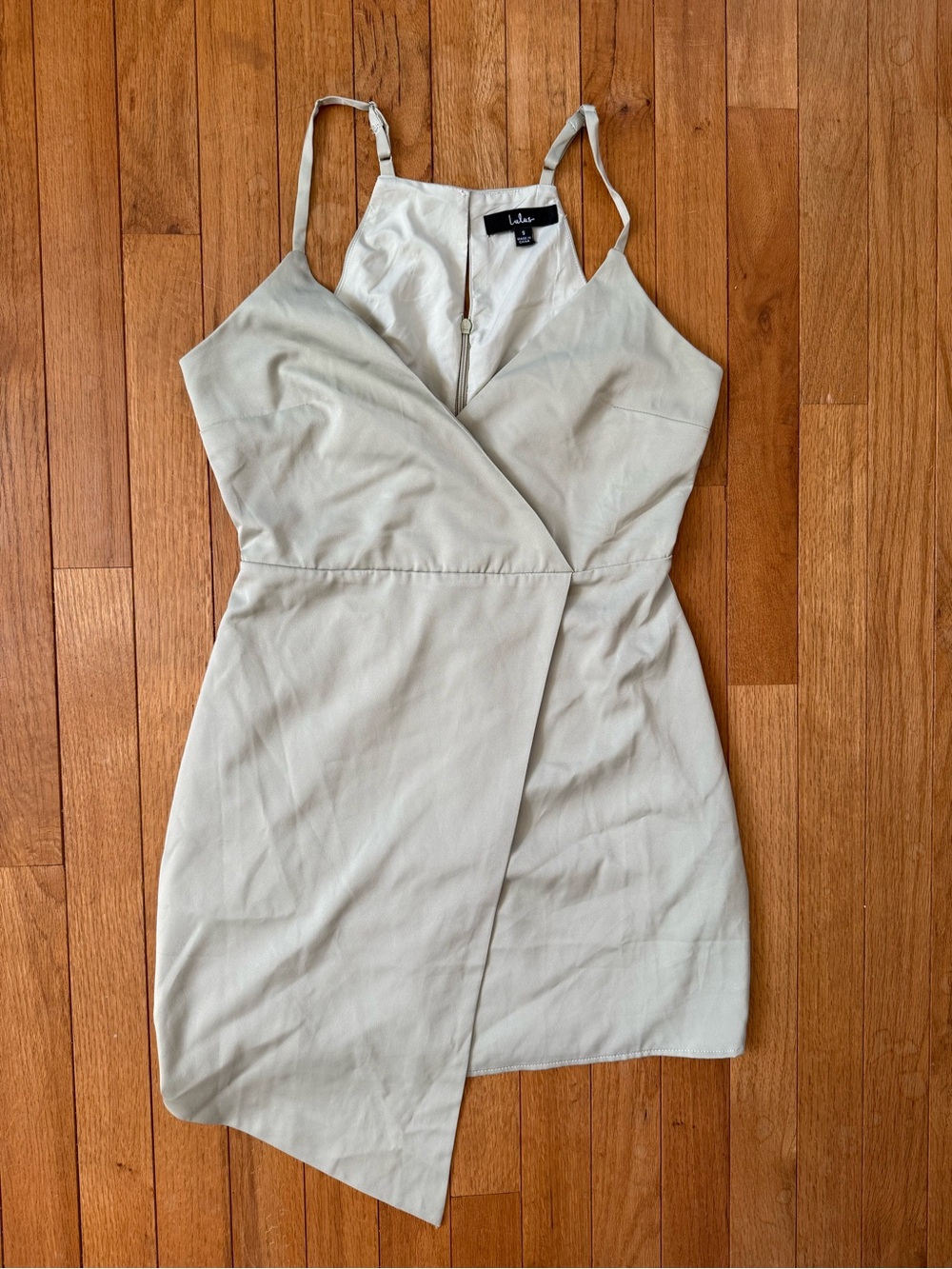 Lulu's Sage Green Asymmetric Mini Dress